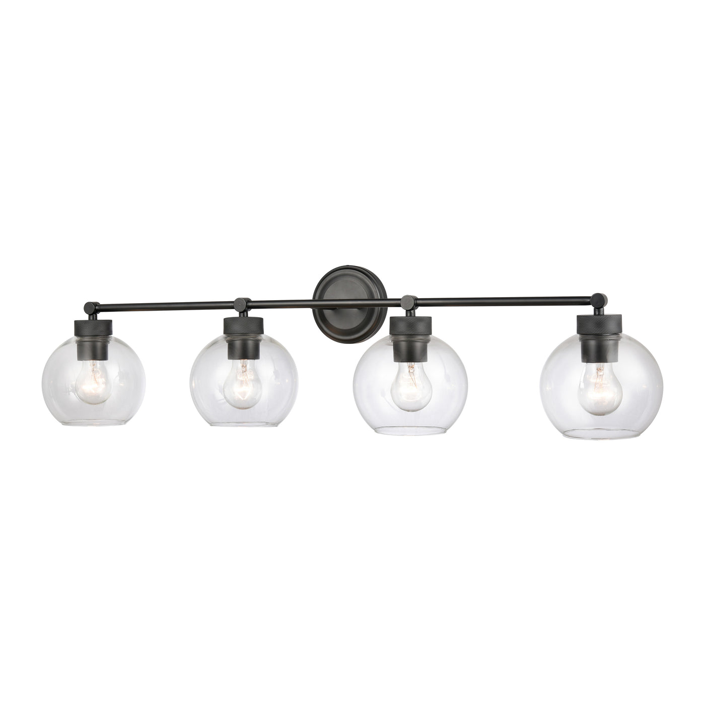35'' Jonatan Matte Black 4 Light Bath Vanity
