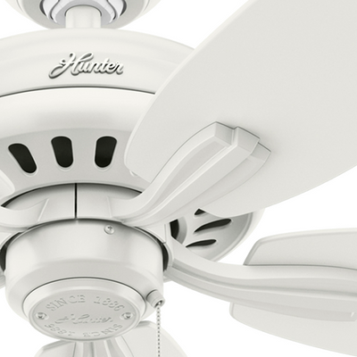 52 inch Newsome Fresh White Ceiling Fan and Pull Chain