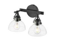 14.5''  Matte Black 2 Light Bath Vanity
