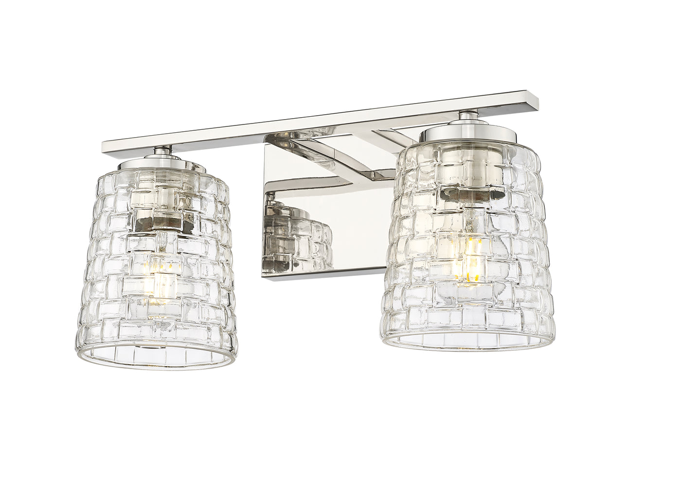 15'' Saben Polished Nickel 2 Light Bath Vanity
