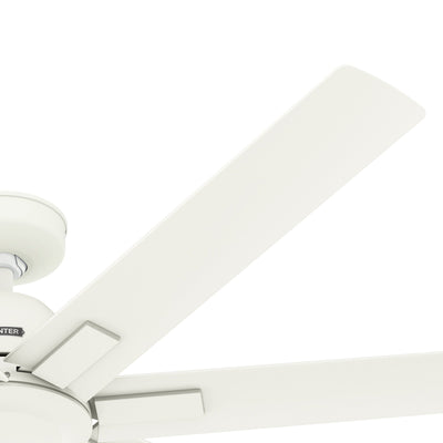 60 inch Downtown ENERGY STAR® Matte White Damp Rated Ceiling Fan and Wall Control