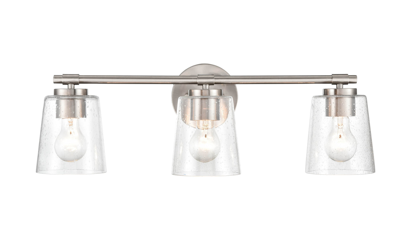 24.5''  Brushed Nickel 3 Light Bath Vanity