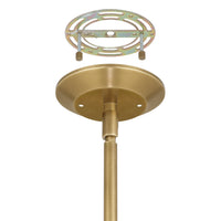 Doyle 13-inch 1-light Natural Brass Pendant Light with Matte Green Metal Shade