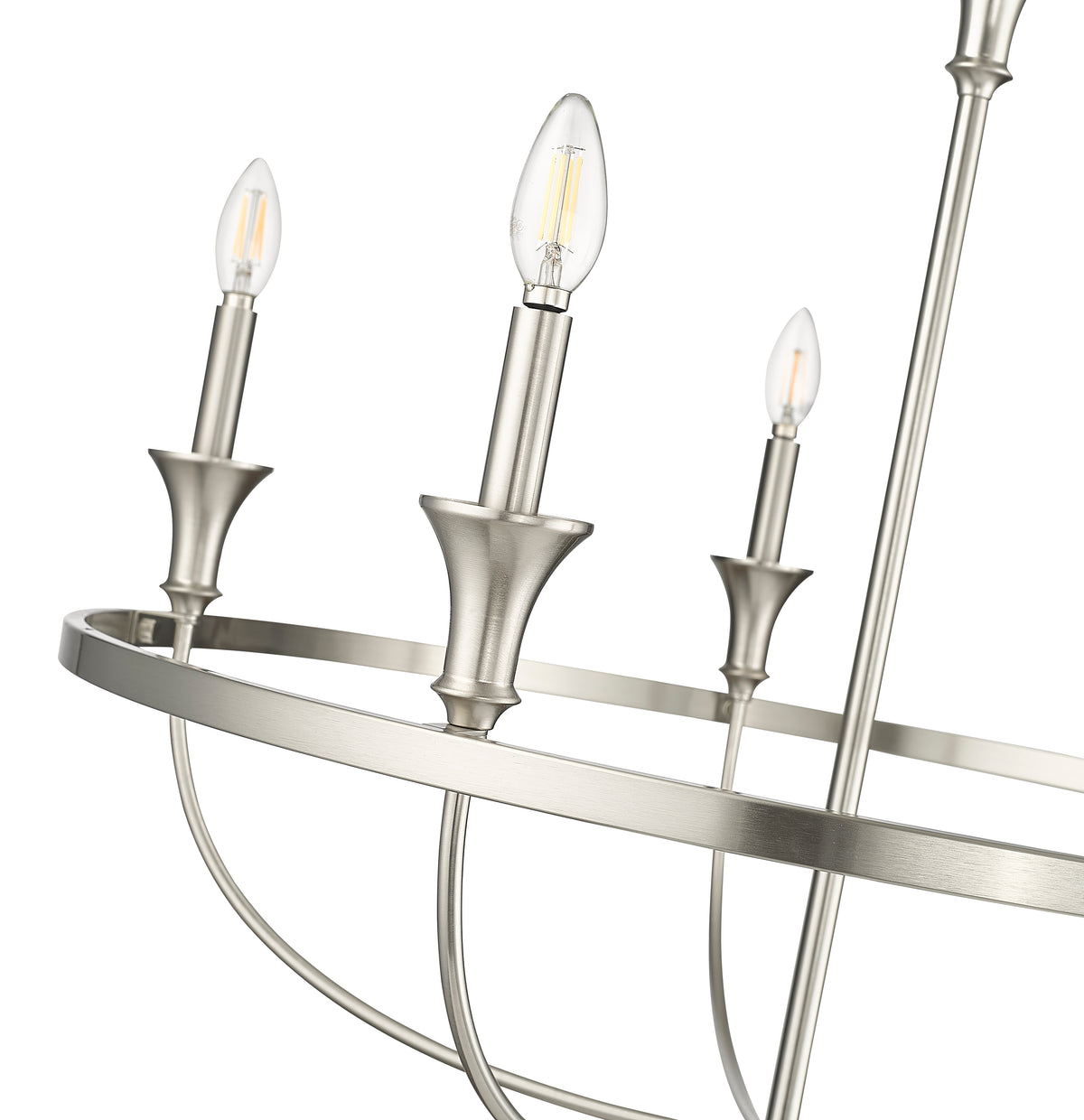 28'' Emery Brushed Nickel 5 Light Chandelier
