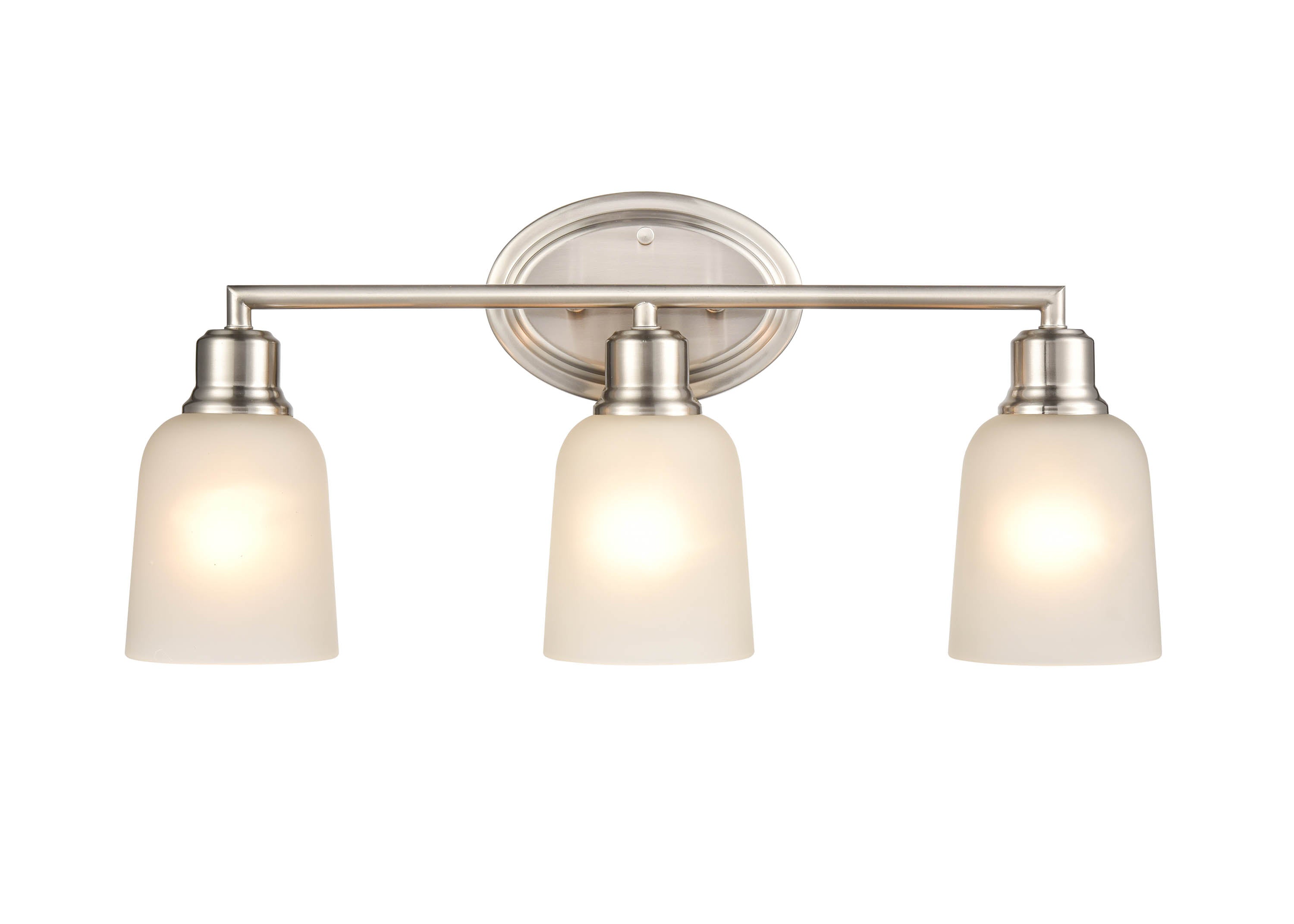 22'' Amberle Brushed Nickel 3 Light Bath Vanity
