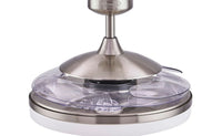 EVO2 48 Inch 3 Light Chrome Fan with Retractable Blades