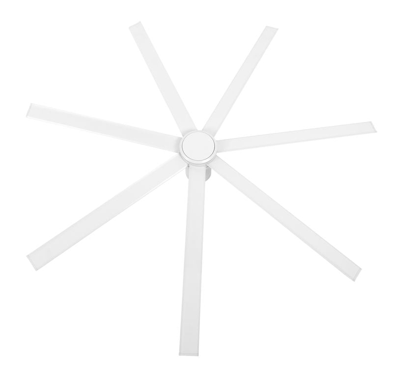 Atlanta 72 Inch White Fan with LED Light and Remote