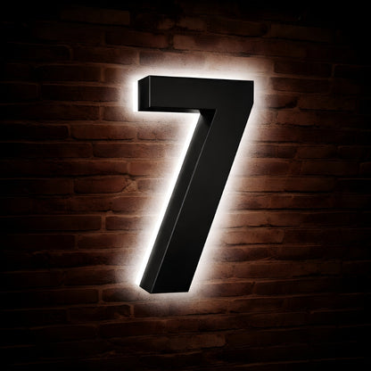 Illuminated Address Numbers - Stainless Steel - 6000K