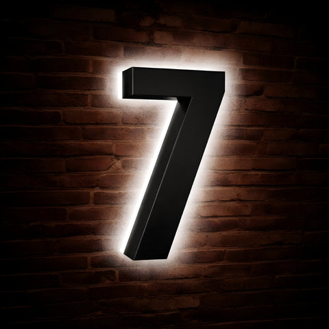 Illuminated Address Numbers - Stainless Steel - 6000K