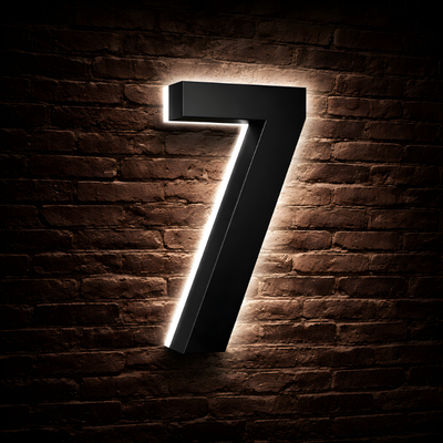 Illuminated Backlit House Numbers – Weather-Resistant LED Address Signs