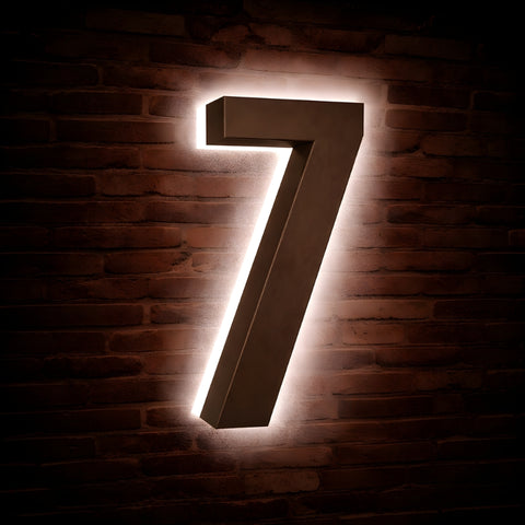 Illuminated Address Numbers - Stainless Steel - 6000K