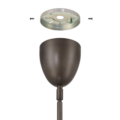 Fiorello 21-inch 6-light Forged Bronze Pendant Light with Smoked Amber Glass Shades