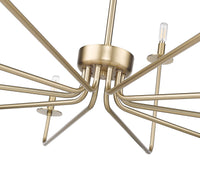 27'' Marceline Modern Gold 10 Light Chandelier