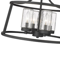 12.22'' Errol Matte Black 4 Light Semi-Flush Mount