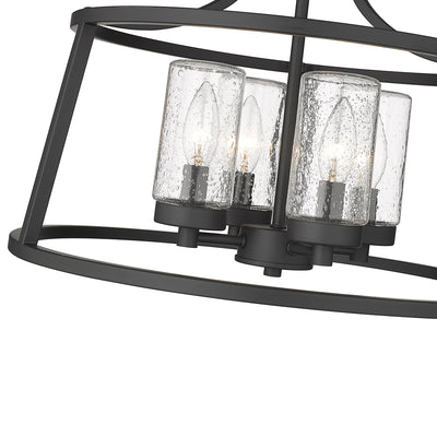 12.22'' Errol Matte Black 4 Light Semi-Flush Mount