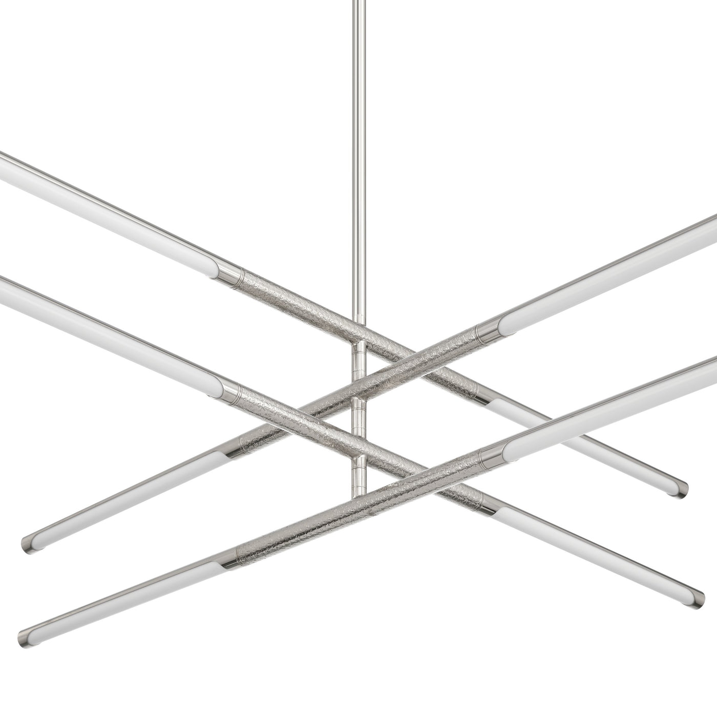Overture 36-inch 8-light Polished Nickel 5CCT LED Chandelier
