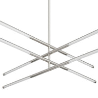 Overture 36-inch 8-light Polished Nickel 5CCT LED Chandelier