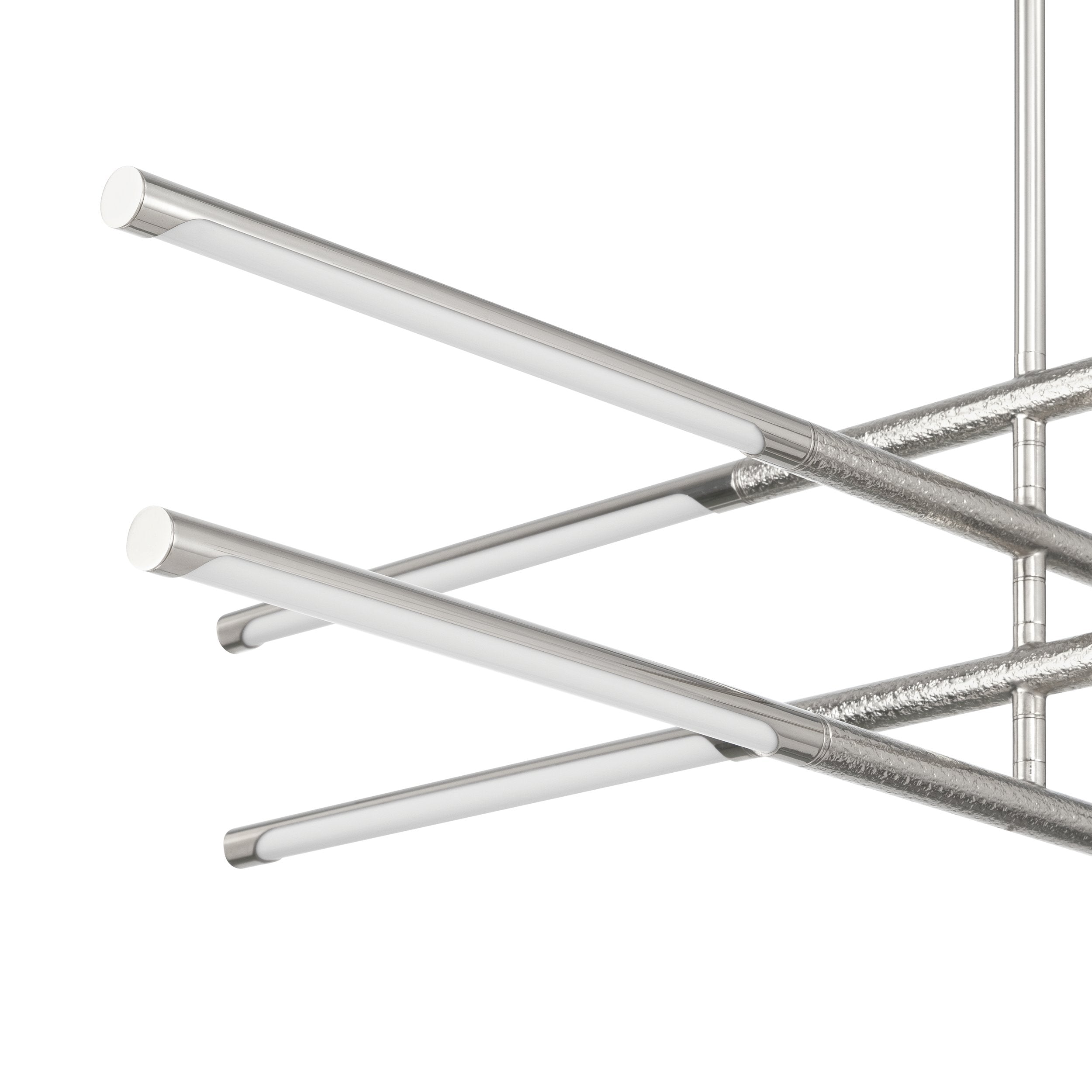 Overture 36-inch 8-light Polished Nickel 5CCT LED Chandelier
