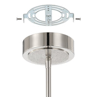 Overture 36-inch 8-light Polished Nickel 5CCT LED Chandelier
