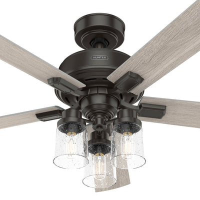 52 inch Hartland Noble Bronze Ceiling Fan with LED Light Kit and Handheld Remote