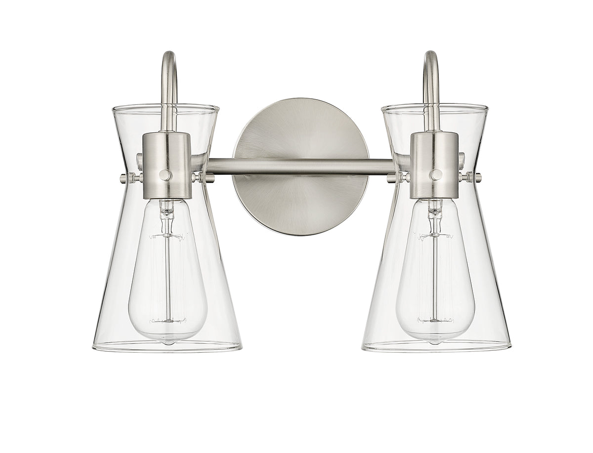 13.4'' Camellia Brushed Nickel 2 Light Bath Vanity