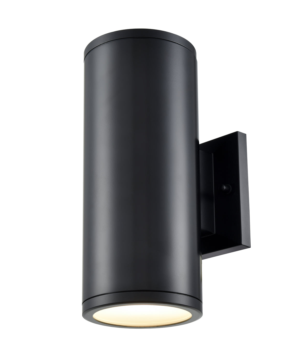 10.75-inch Vegas Powder Coated Black Outdoor Wall Sconce