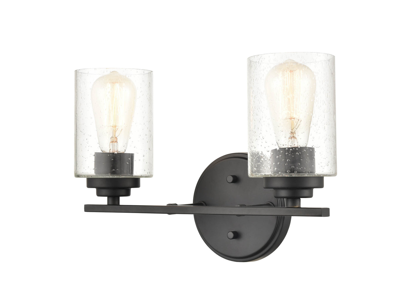 14.25'' Moven Matte Black 2 Light Bath Vanity