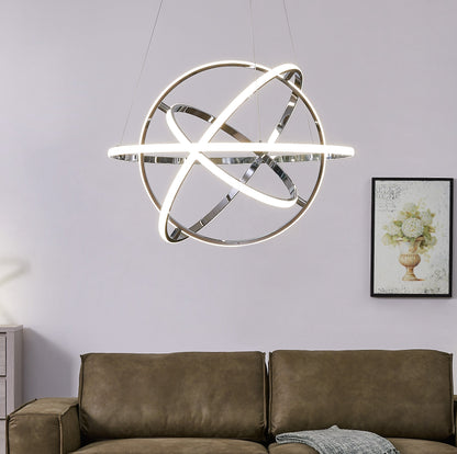 Oxford LED Adjustable Chandelier | Chrome