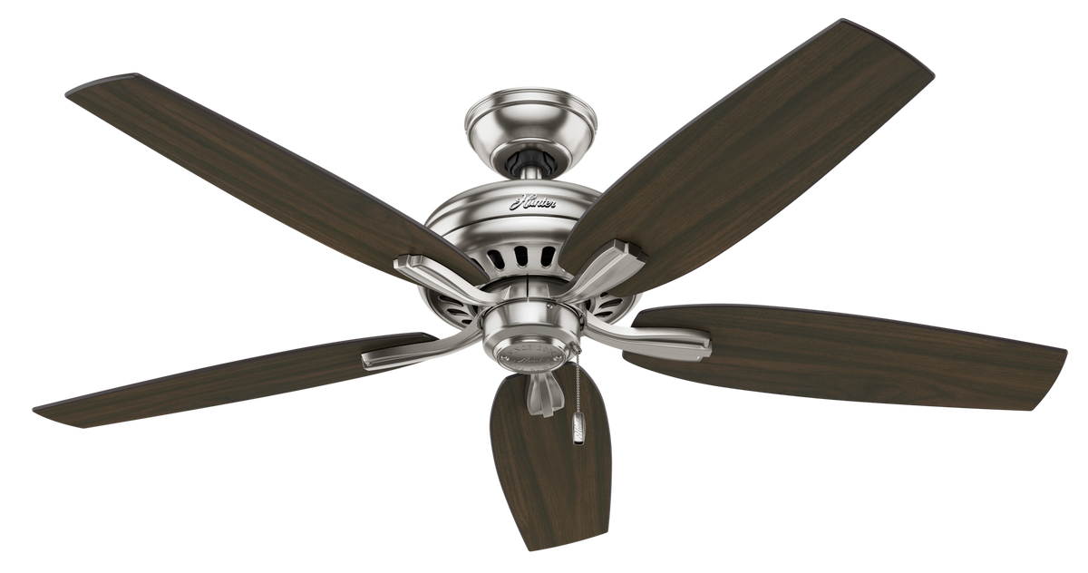 52 inch Newsome Brushed Nickel Ceiling Fan with LED Light Kit