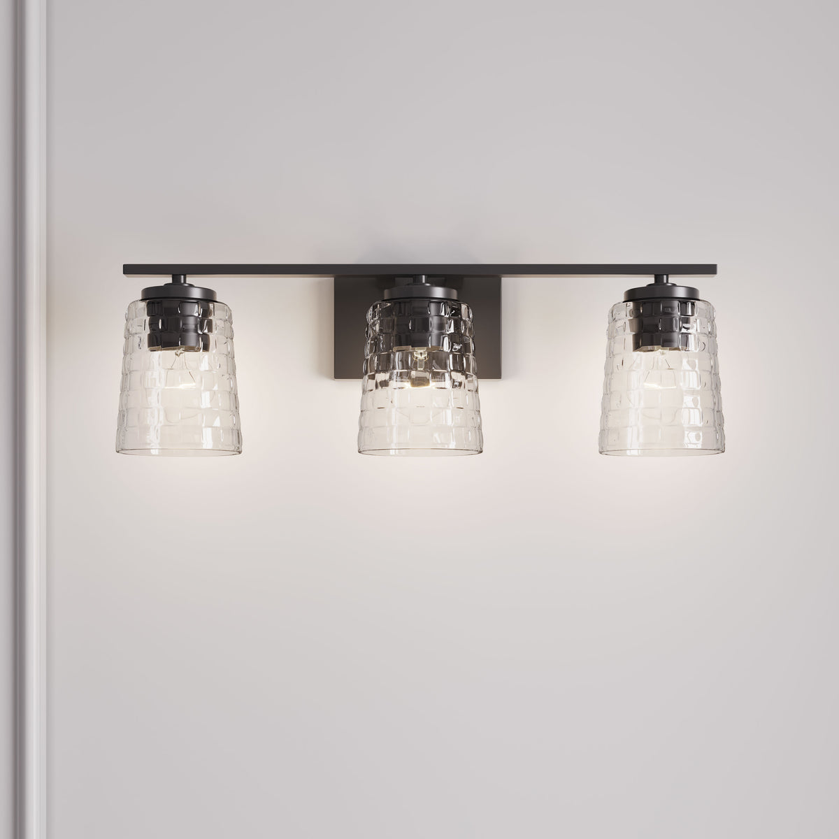 23'' Saben Matte Black 3 Light Bath Vanity
