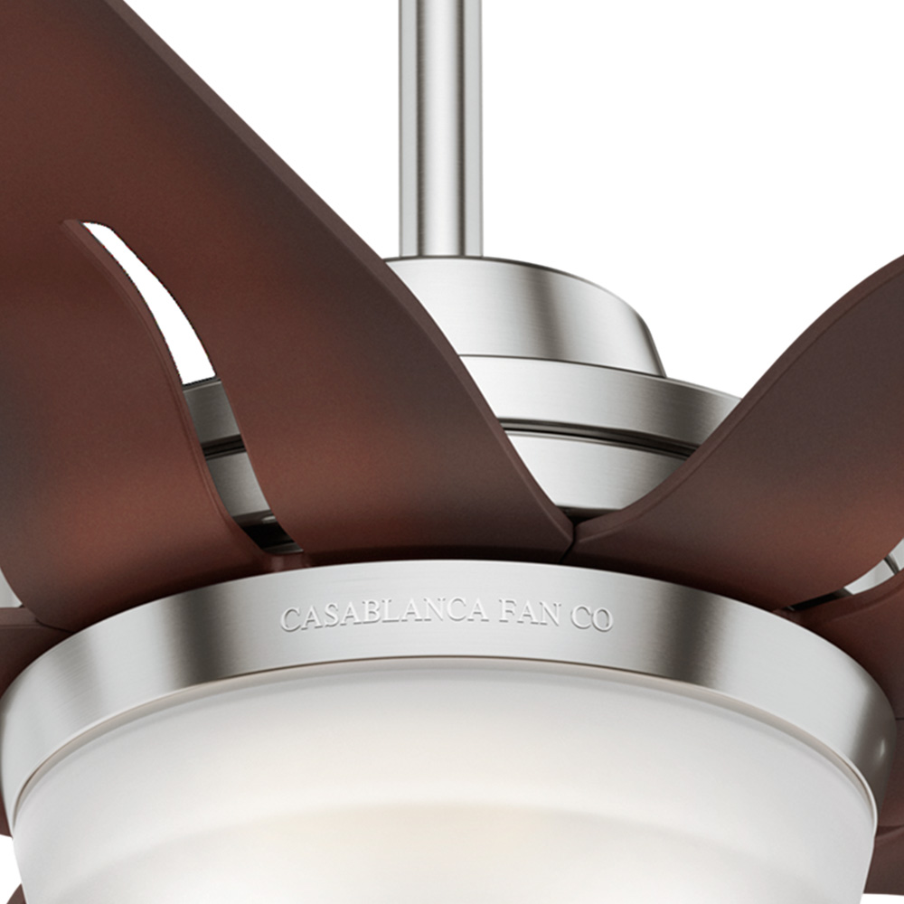 Casablanca 56 inch Correne Brushed Nickel Ceiling Fan with LED Light Kit and Handheld Remote