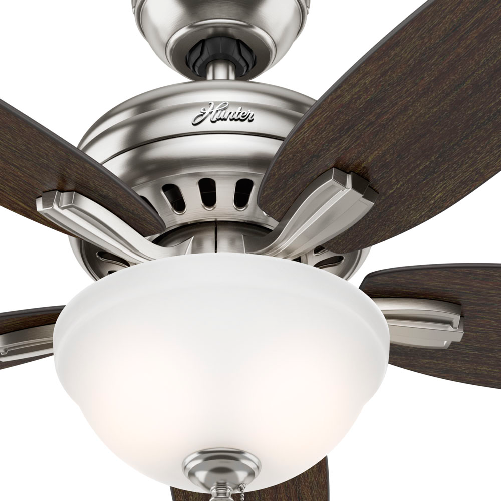 52 inch Newsome Brushed Nickel Ceiling Fan with LED Light Kit