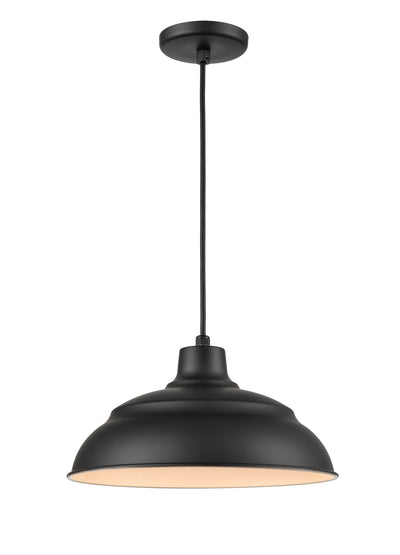 8.25'' R Series Satin Black 1 Light Pendant