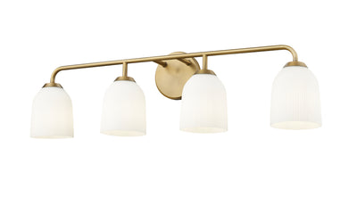 32'' Norah Vintage Brass 4 Light Bath Vanity