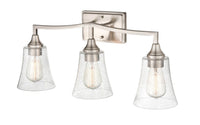 24'' Caily Brushed Nickel 3 Light Bath Vanity