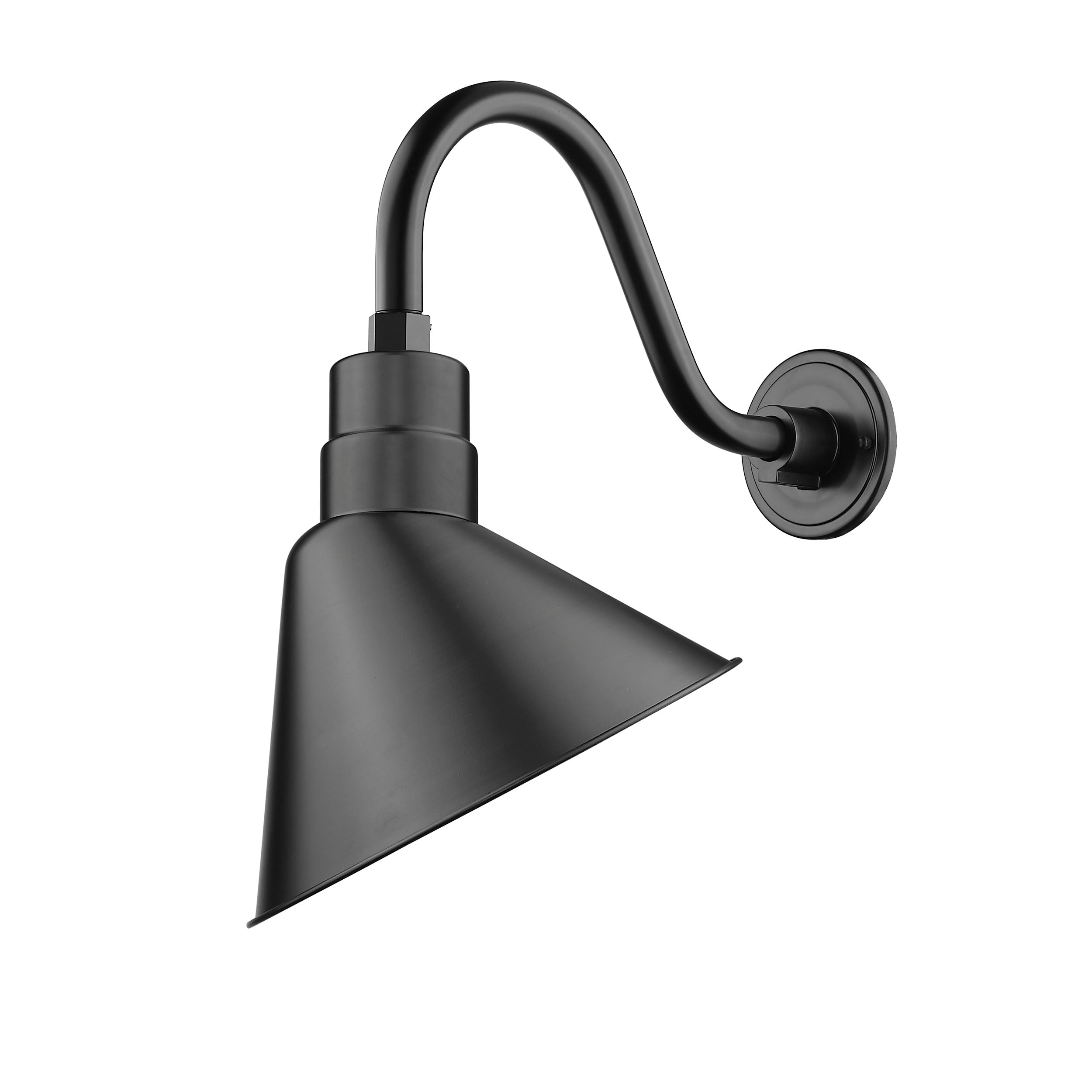 12-inch R Series Satin Black Cone Angle Shade