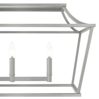 Laurel Ridge 42-inch 6-light Brushed Nickel Linear Chandelier