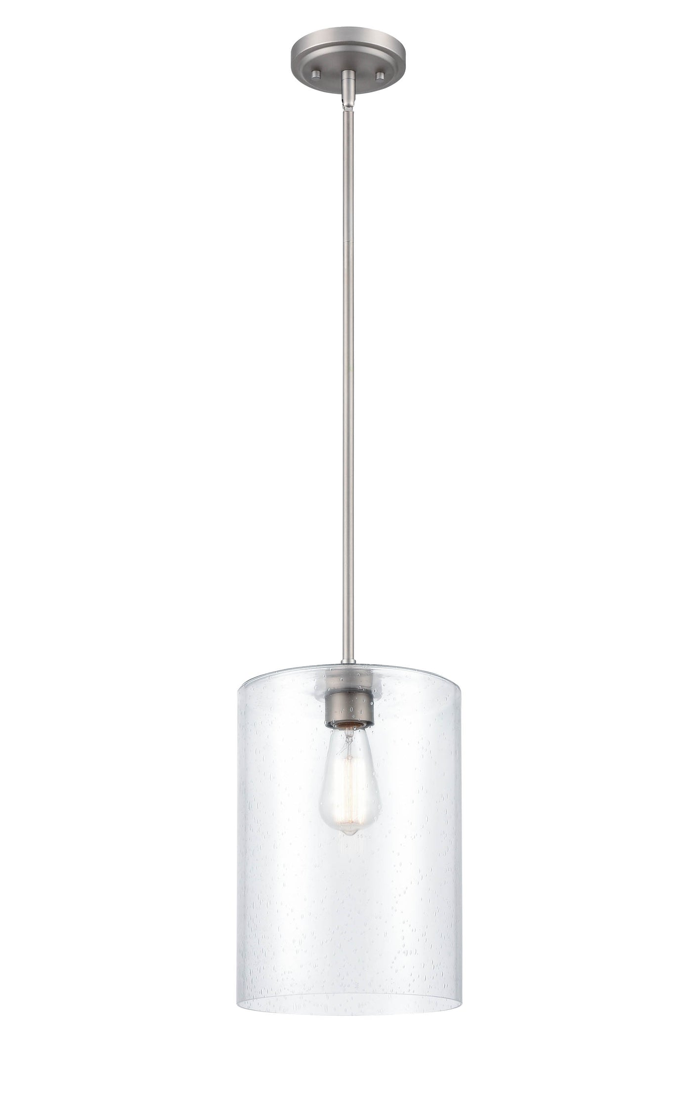 14'' Moven Satin Nickel 1 Light Mini Pendant