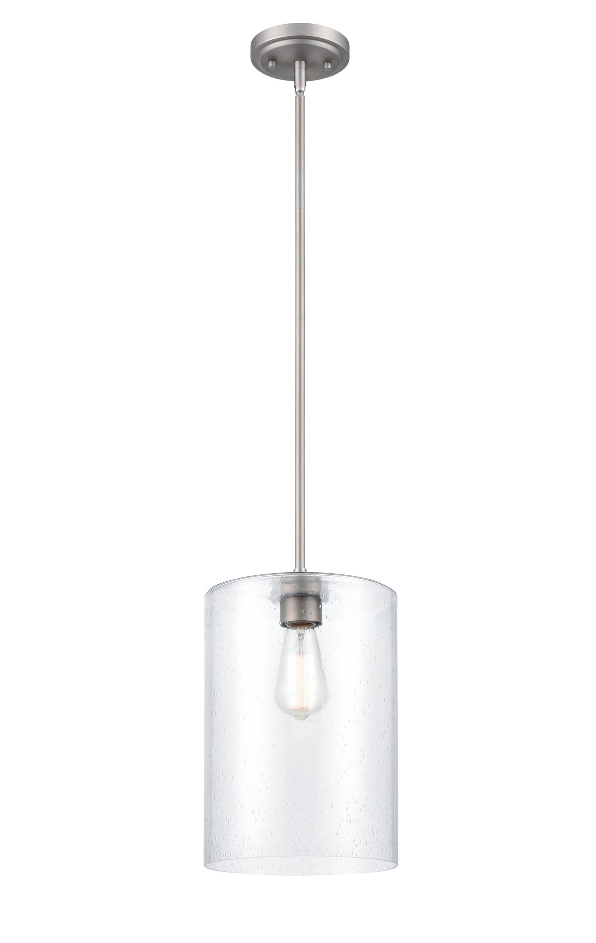 14'' Moven Satin Nickel 1 Light Mini Pendant