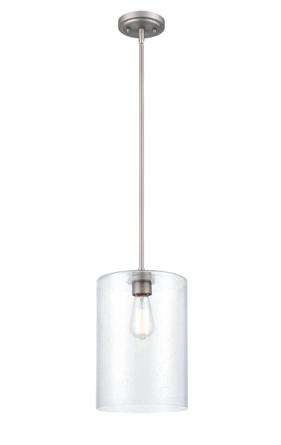 14'' Moven Satin Nickel 1 Light Mini Pendant