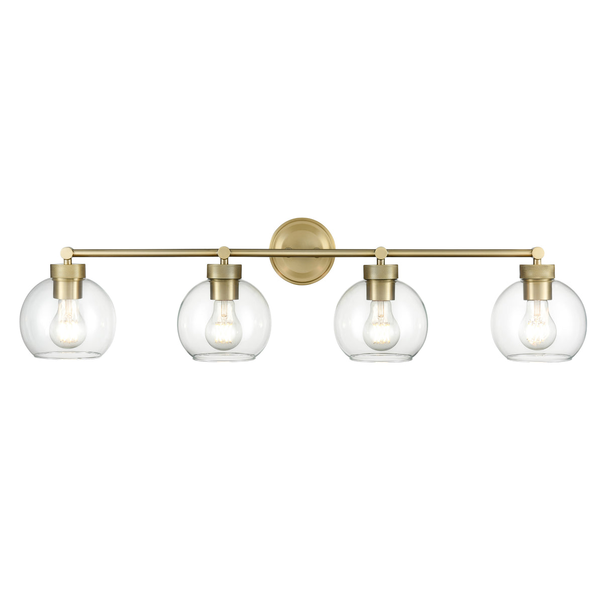 35'' Jonatan Vintage Brass 4 Light Bath Vanity