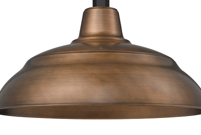 17'' Natural Copper Metal R Series Warehouse Shade