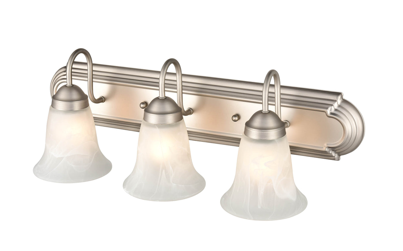 24'' Compana Satin Nickel 3 Light Bath Vanity