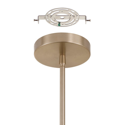 Courtney 12-inch Champagne Gold 5CCT LED Convertible Pendant with Clear Water Glass