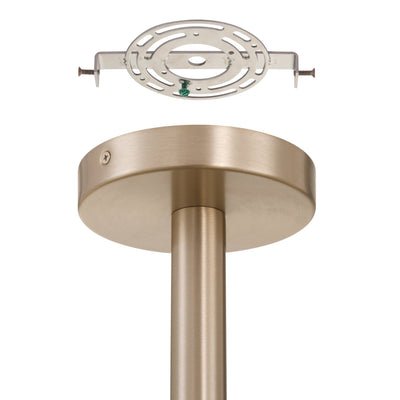 Courtney 12-inch Champagne Gold 5CCT LED Convertible Pendant with Clear Water Glass
