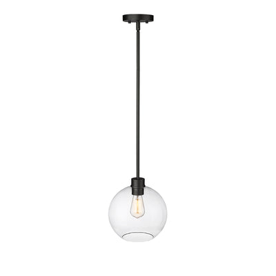 49.16'' Basin Powder Coated Black 1 Light Hanging Pendant