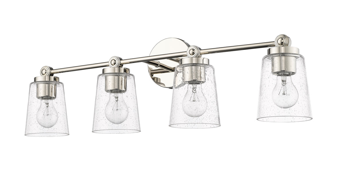 30.5'' Lauryn Polished Nickel 4 Light Bath Vanity