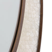Rose PEARLIZED ANTIQUE BRASS Wall Mirror