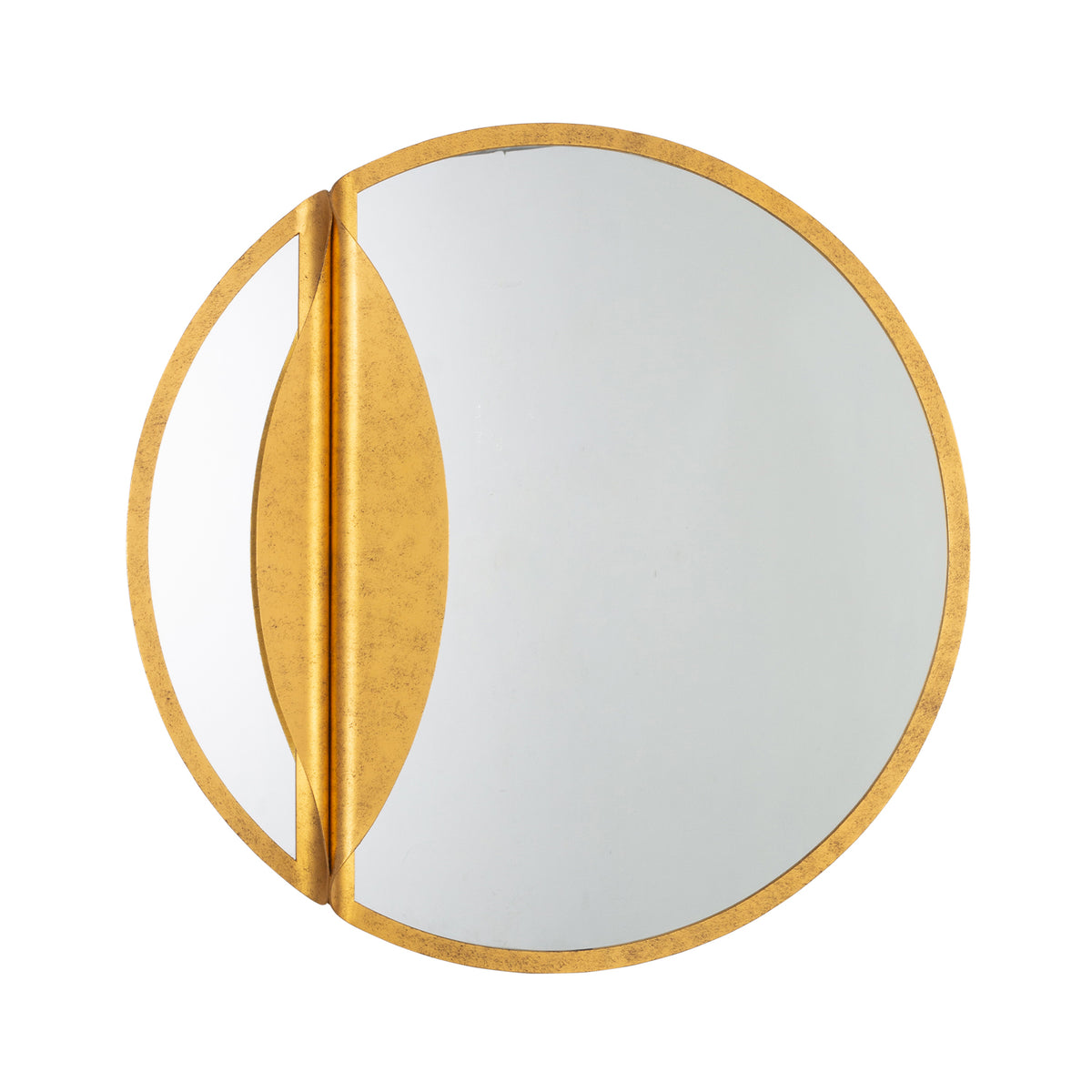Divisio Oxidized Gold Leaf Wall Mirror