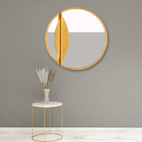 Divisio Oxidized Gold Leaf Wall Mirror